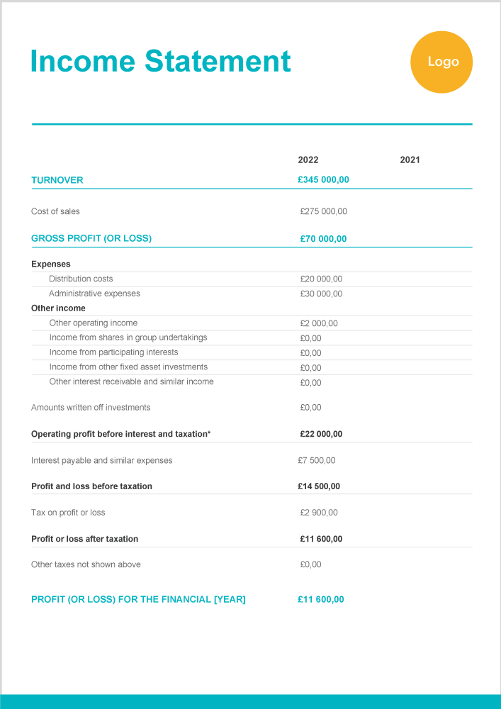 Income Statement Template for Excel