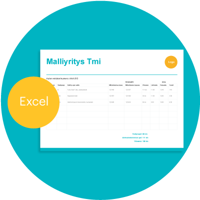 ajopäiväkirja excel