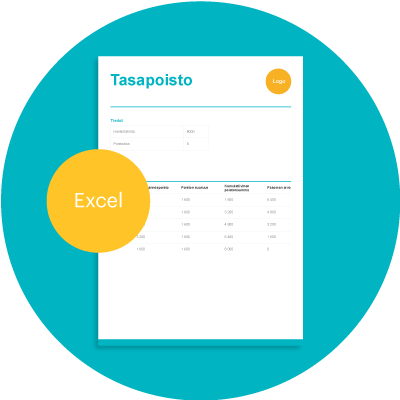 poistolaskuripohja excel