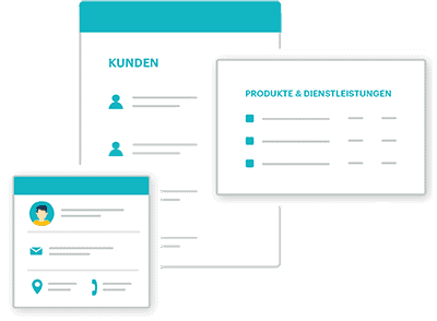 Einfache Prodkt-und Kundendatenbanken anlegen oder importieren