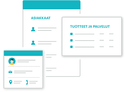 Zervant asiakas- ja tuotelista