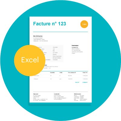 Modèle de facture sans TVA à imprimer