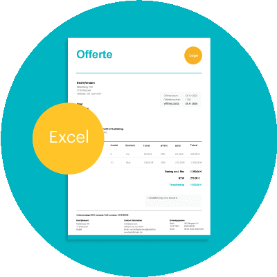 Gratis offerte template excel