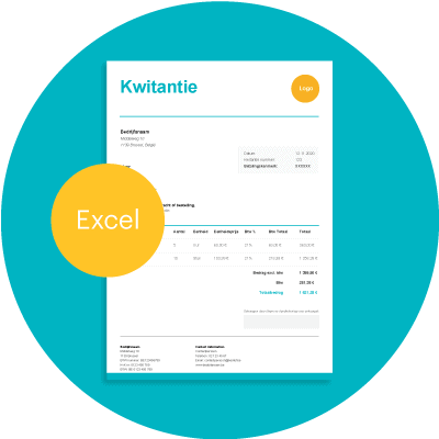 Kwitantie voorbeeld downloaden in excel