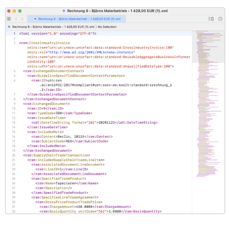 XRechnung Example 