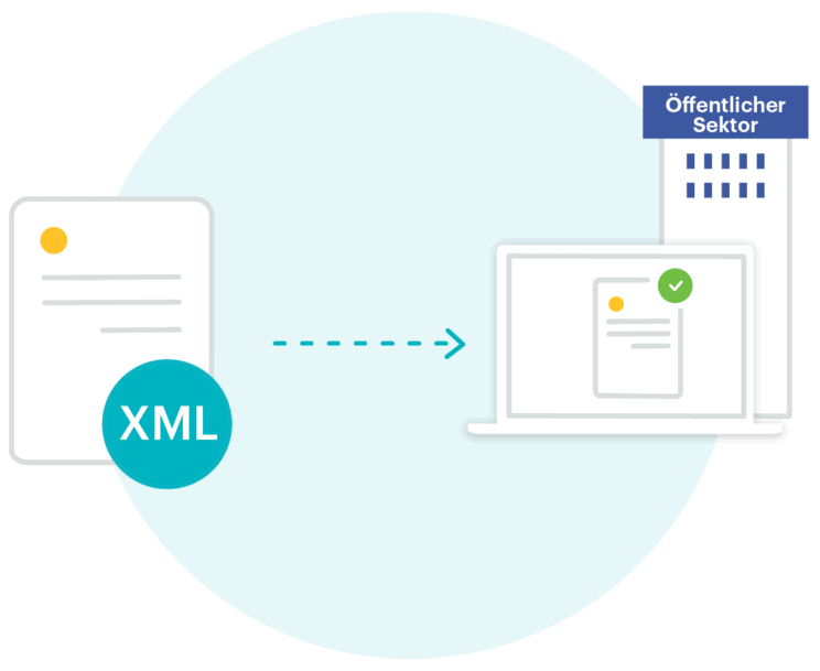 XRechnungen als xml-Dtaei an öffentlichen Sektor schicken