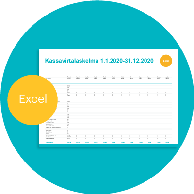 Zervant lataa ilmainen kassavirtalaskelma pohja