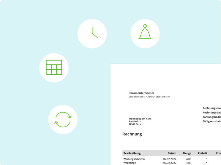 Einfach Rechnungen schreiben als Hausmeister