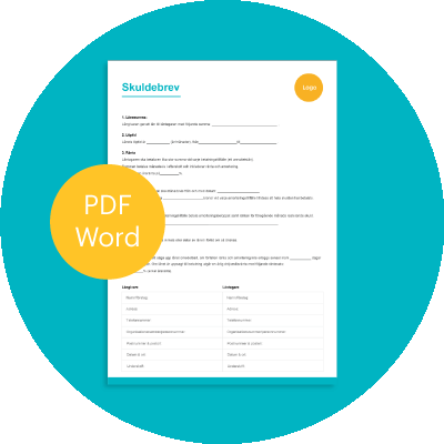 Skuldebrev i Word och PDF