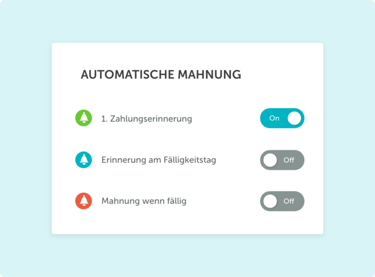 Automatische Mahnung erstellen