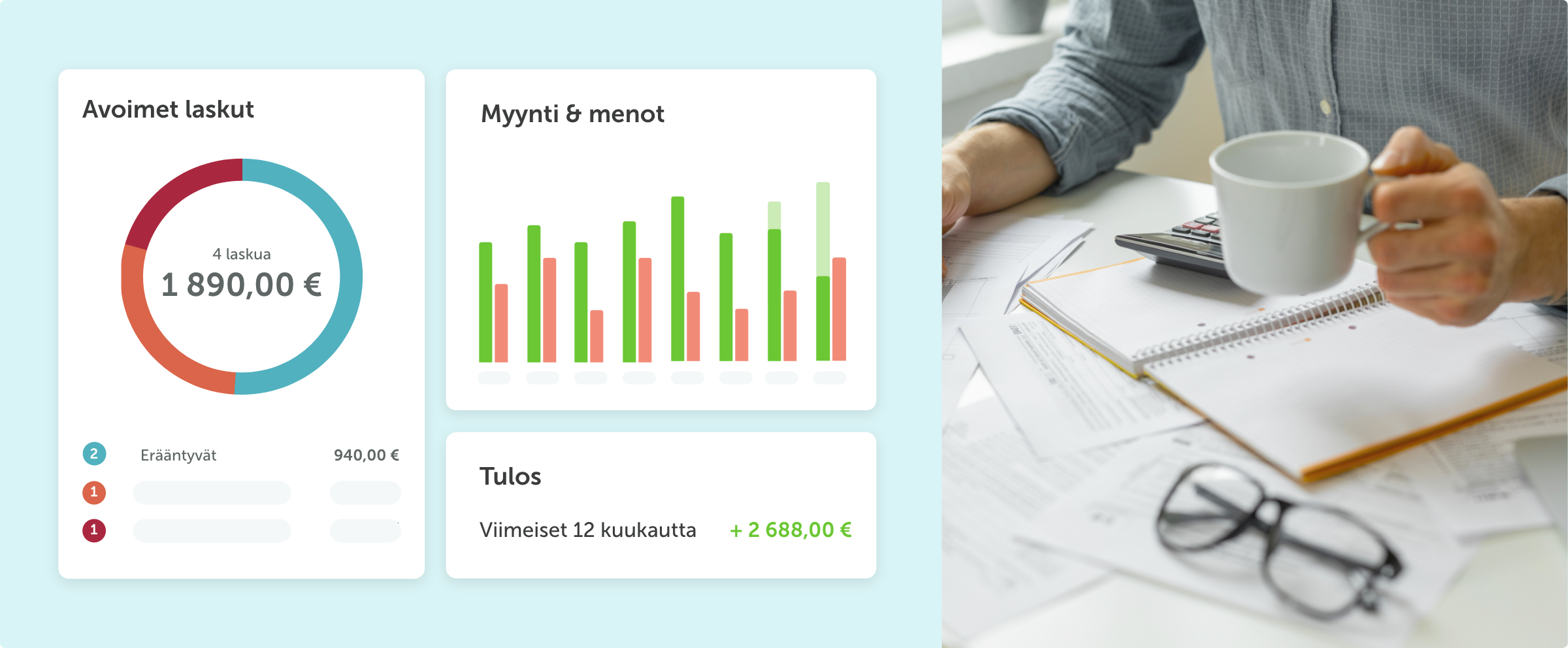 Helpota kirjanpitoa Zervantin avulla
