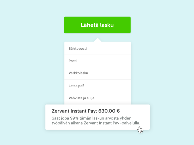 Zervant laskurahoitus