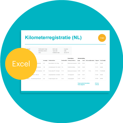 Download onze gratis kilometerregistratie template