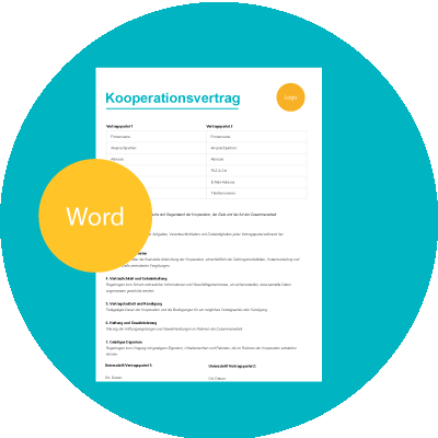 Kooperationsvertrag für Freelancer